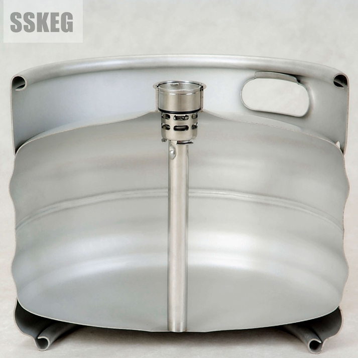 Fût à bière neuf professionnel en acier inoxydable 1/6Bbl 3