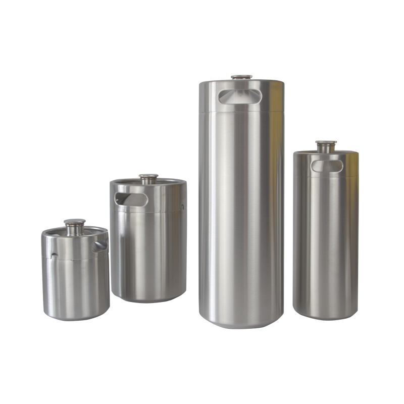 fûts de bière miniatures growler en acier inoxydable 304 de 2 l, 4 l et 5 l 1