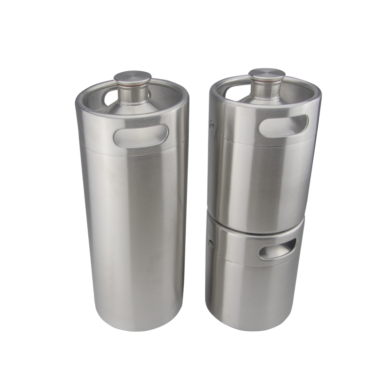 fûts de bière miniatures growler en acier inoxydable 304 de 2 l, 4 l et 5 l 3