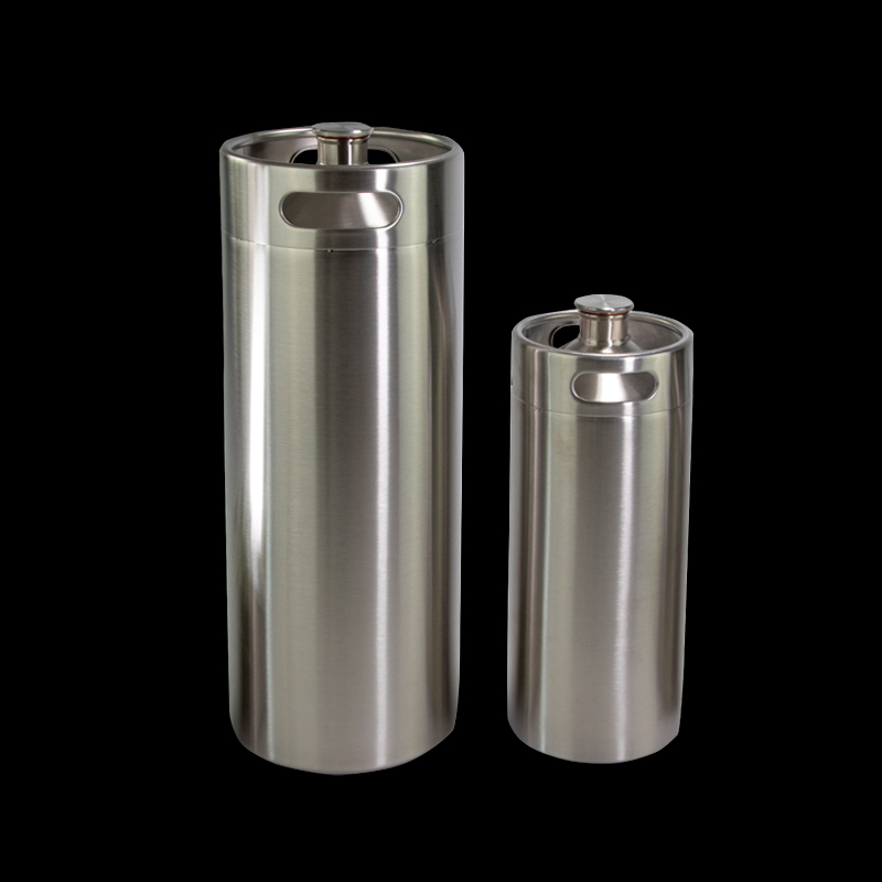 fût de 4 L, 1 gallon, robinet de CO2, growlers de brassage maison, mini-fût de bière en acier inoxydable 6