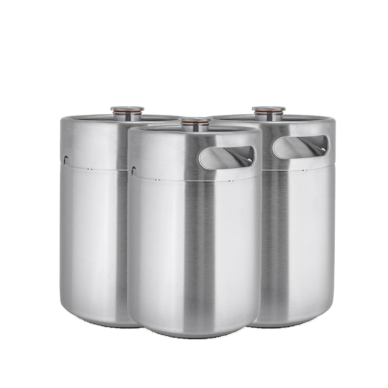 fût de 5 litres en acier inoxydable avec robinet à bille, refroidisseur à bière, growler 1