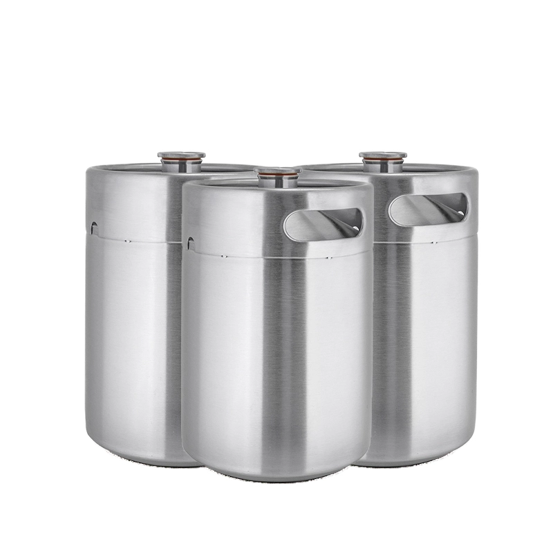 fût de 5 litres en acier inoxydable avec robinet à bille, refroidisseur à bière, growler 1