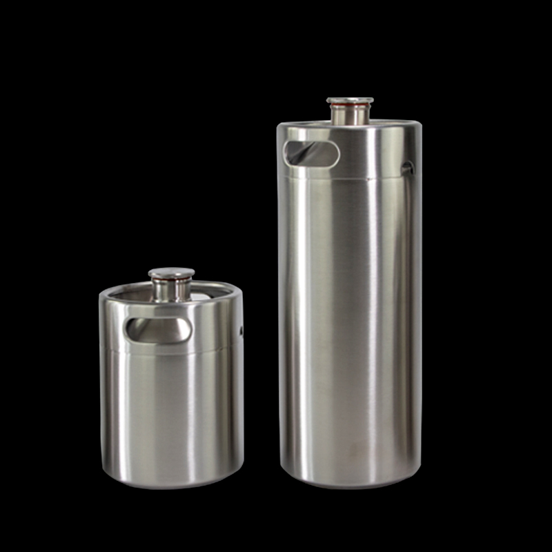 fût de 5 litres en acier inoxydable avec robinet à bille, refroidisseur à bière, growler 2