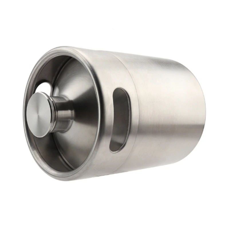 growler à bière personnalisé en acier inoxydable à simple paroi 1