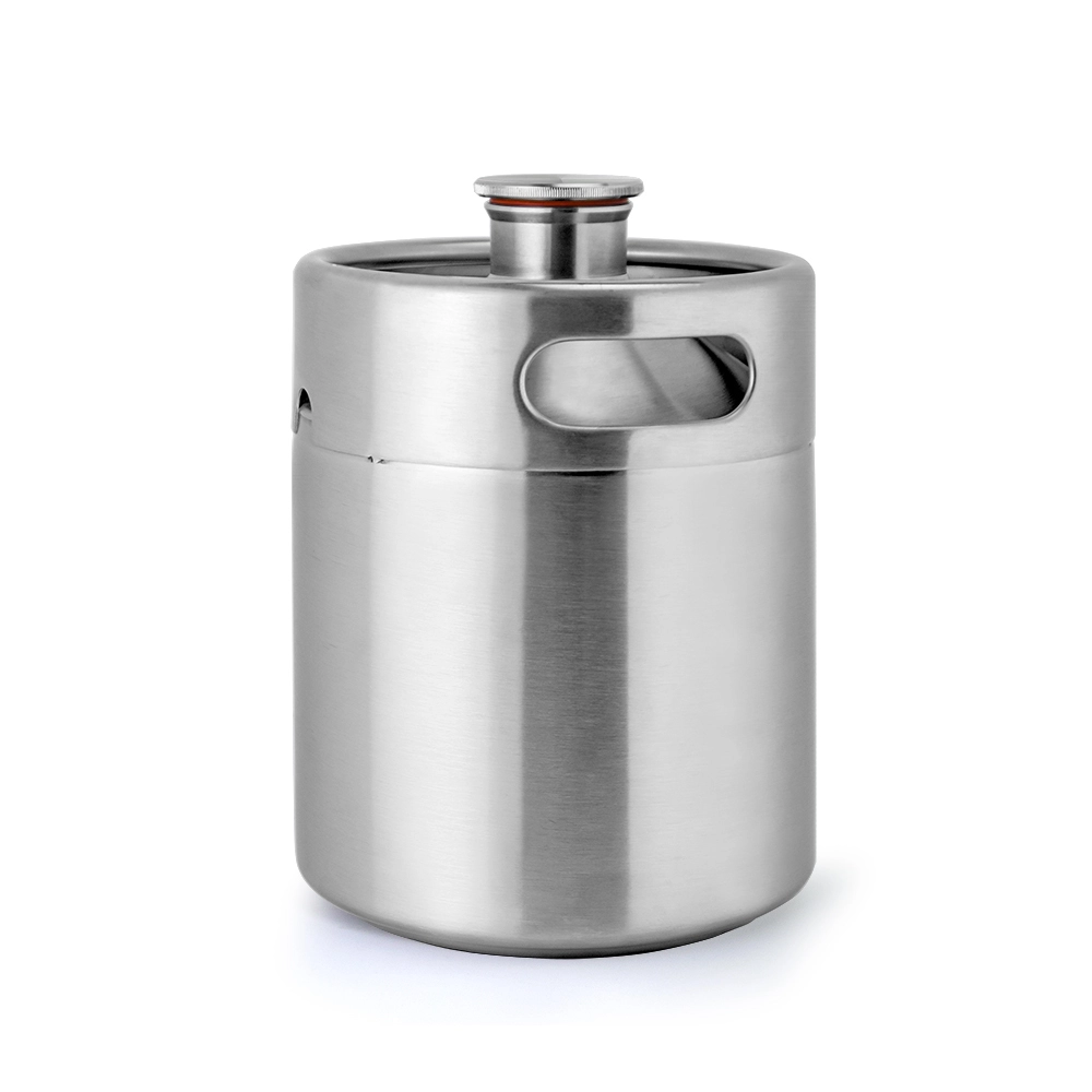 Distributeur de bière miniature standard en acier inoxydable de 2 litres avec distributeur de froid et bouteille growler 1