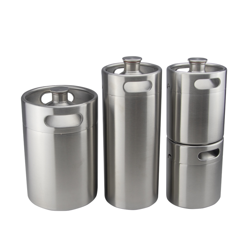 growler en acier inoxydable de 2 l et 4 l, mini-fût à bière de 5 l 1