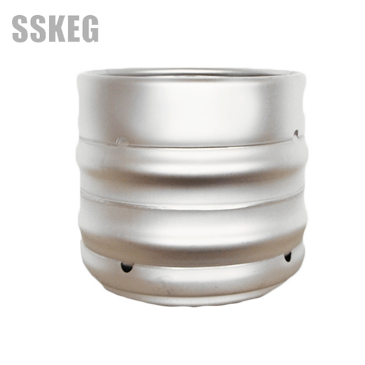 Fût de bière de 30 litres en acier inoxydable de qualité alimentaire AISI, conforme aux normes européennes 1