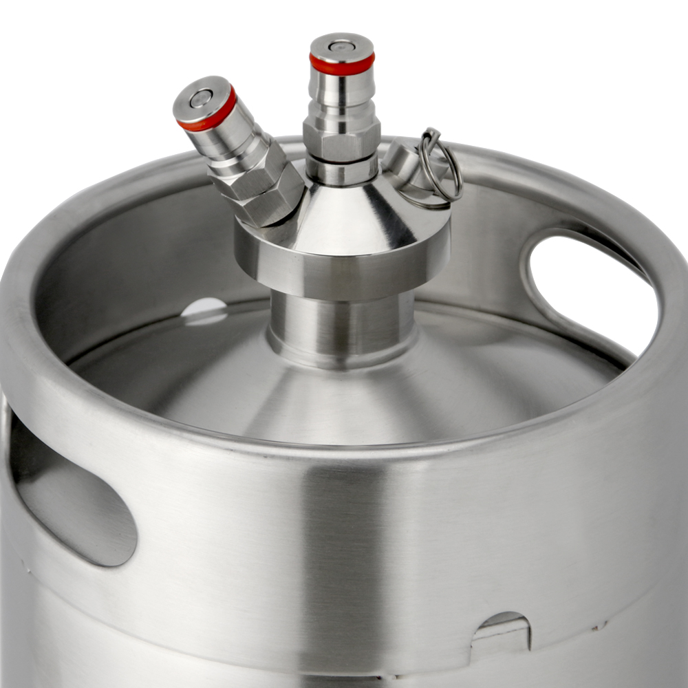 Mini-fût de bière artisanale de 5 litres avec robinet distributeur de CO2 4