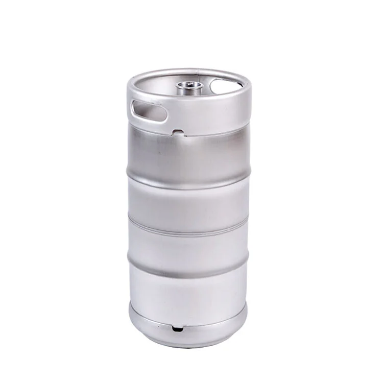 Fût à bière standard américain de 1/4 baril en acier inoxydable 304, 30 L, avec système A/S/G/D 1