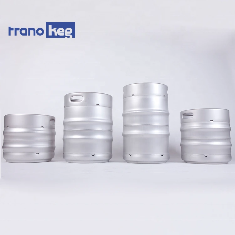 Nouveaux fûts de bière empilables standard en acier inoxydable 304 de qualité alimentaire EURO 20L 30L 50L 1