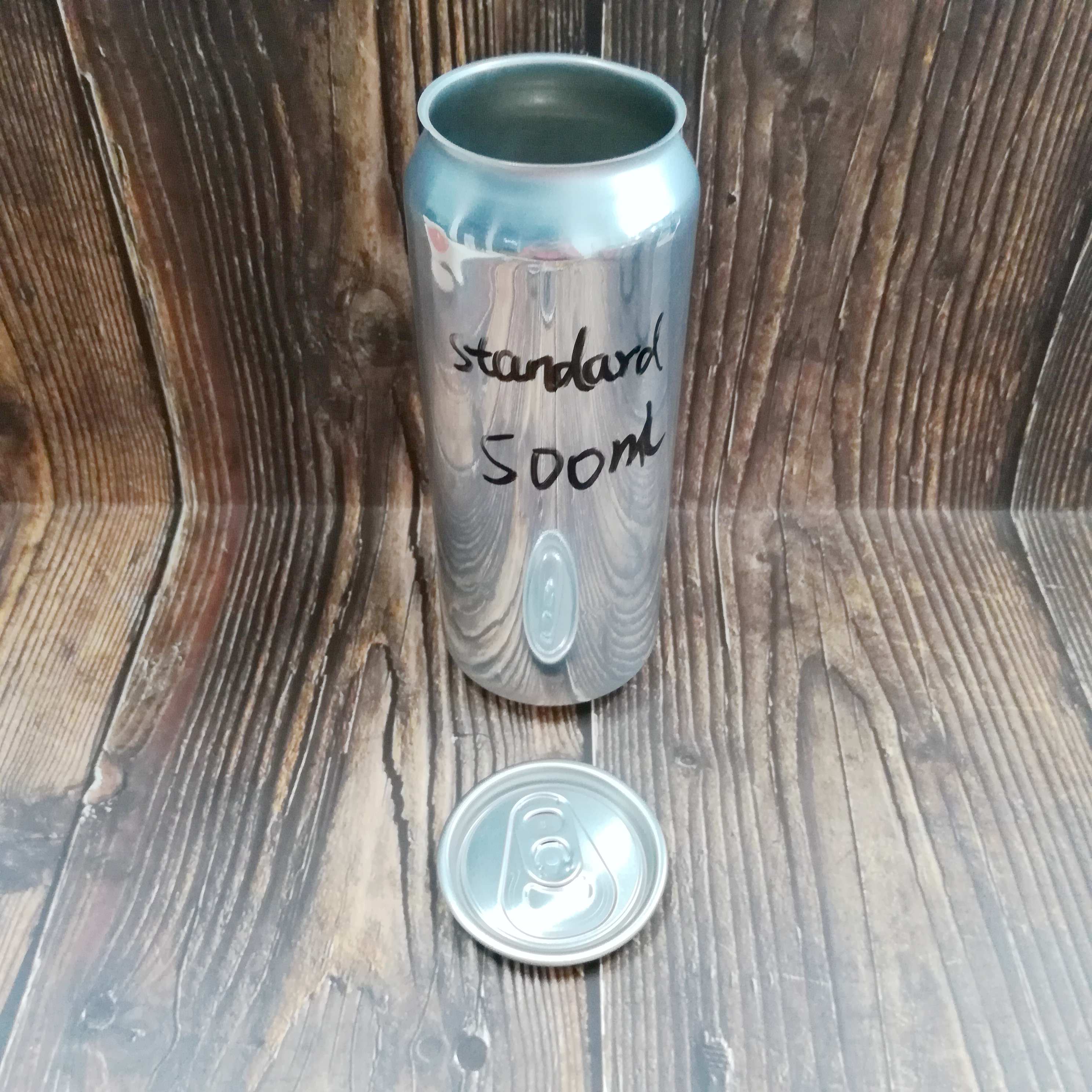 Lata de aluminio vacía de 500 ml, apta para uso alimentario, sin impresión, para cervecerías artesanales. 3