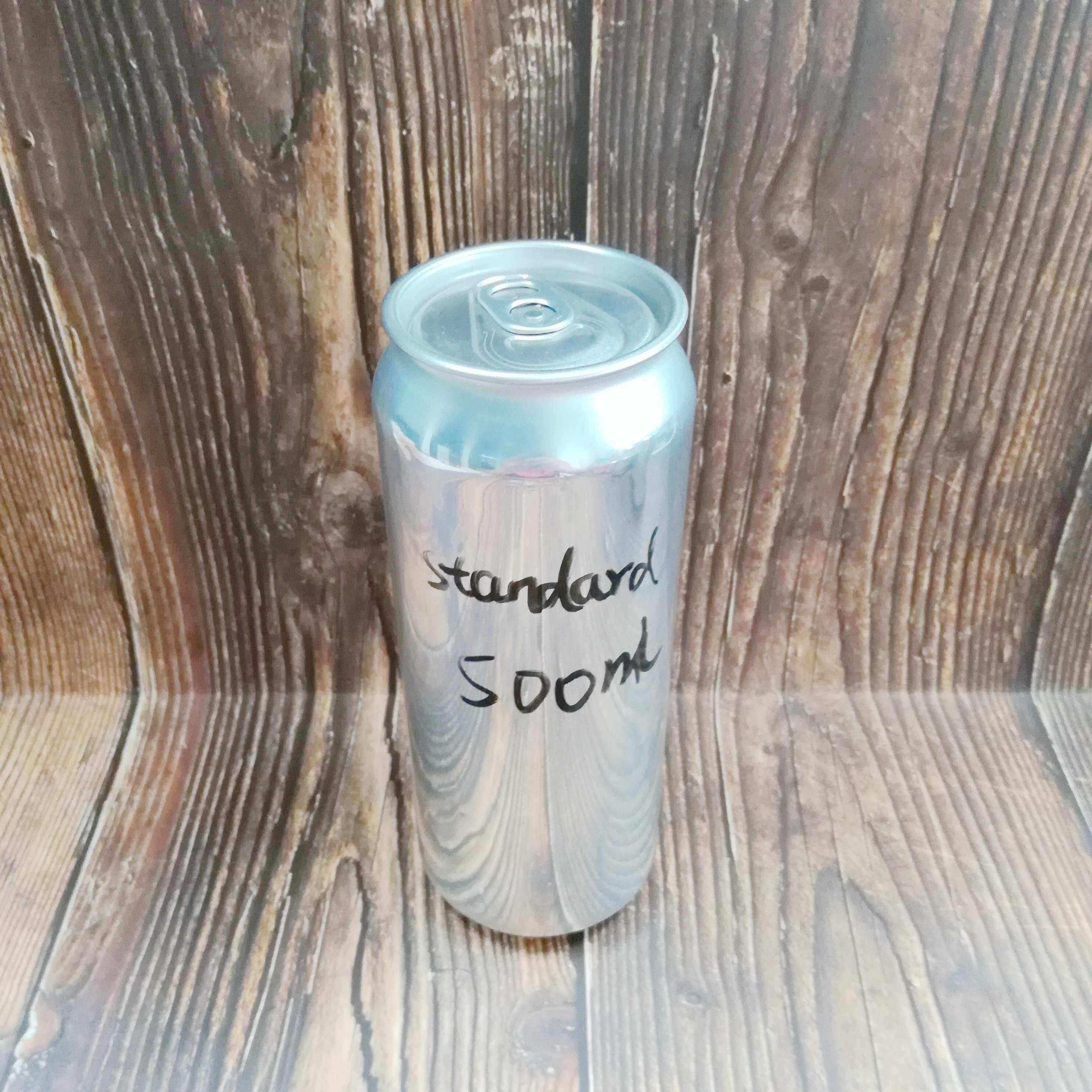 Lata de aluminio vacía de 500 ml, apta para uso alimentario, sin impresión, para cervecerías artesanales. 4