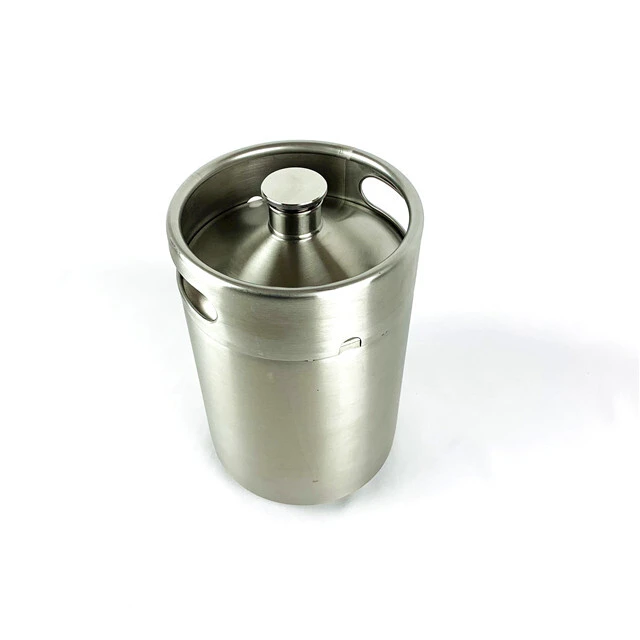 growler à bière d'origine onces, pièces, couvercles, poignée en métal, mini-fût avec recharges NZ 1