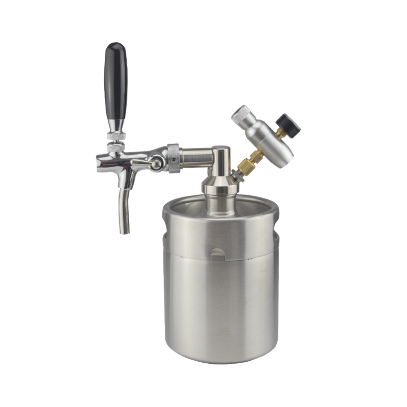 fûts de bière miniatures en acier inoxydable de qualité alimentaire, de 2 L, 3,6 L, 4 L, 5 L et 10 L (64 oz et 128 oz). 5
