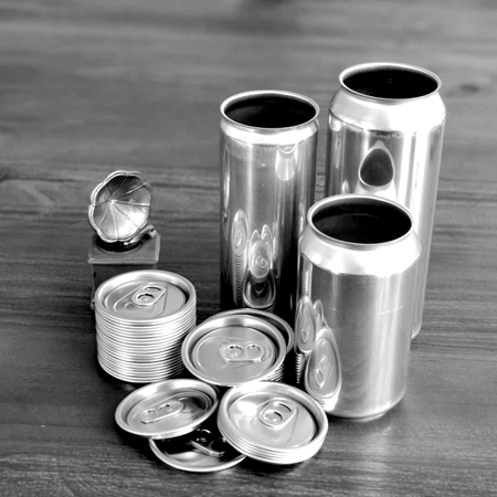 Tapa de aluminio vacía personalizada para latas de bebidas y cerveza, apta para uso alimentario, venta al por mayor, 330 ml. 1