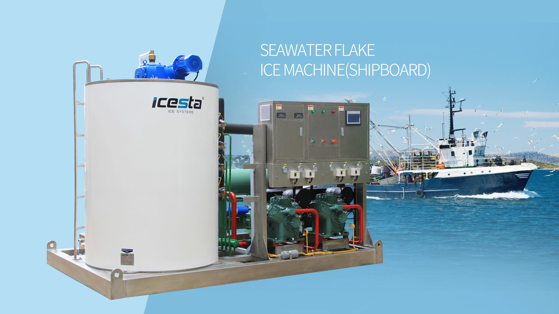 Customized Marine flake ice making machine 10-25t manufacturers From China | Brother Ice System 1
