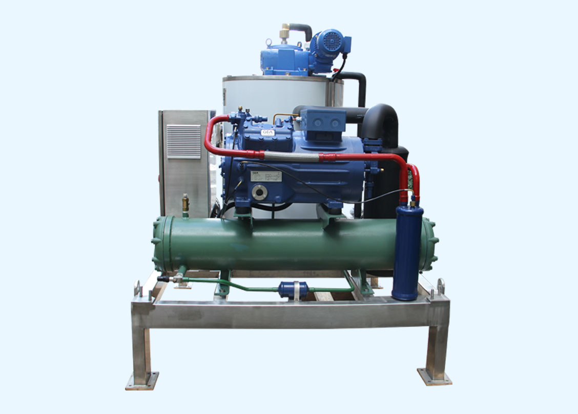 Quality salt water flake ice making machine 1 ton installed in ship Manufacturer | Brother Ice System 20