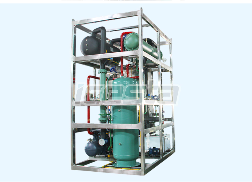 Tube ice machine with 10t Air Cooling Stainless Steel For Food Processing Industry / Cold Drinks 26