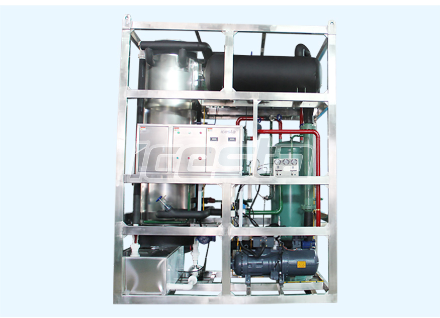 Tube ice machine with 10t Air Cooling Stainless Steel For Food Processing Industry / Cold Drinks 27