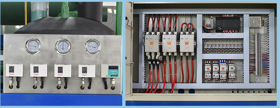 Tube ice machine with 10t Air Cooling Stainless Steel For Food Processing Industry / Cold Drinks 24