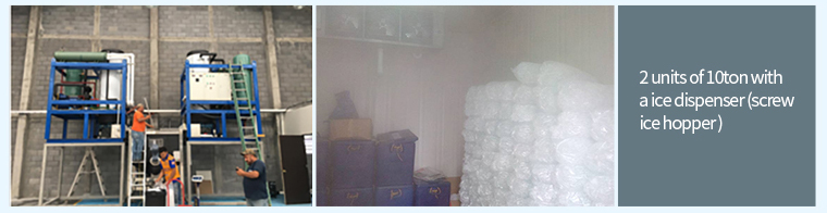Tube ice machine with 10t Air Cooling Stainless Steel For Food Processing Industry / Cold Drinks 35