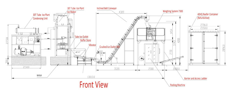 Tube Ice making Machine with 3 ton automatic High Productivity Long Service Life for drinks 27