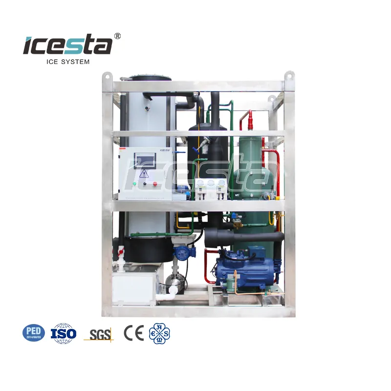 ICESTA Tube Ice Machine: High-Quality Stainless Steel, Custom Output 1-100 tons 4