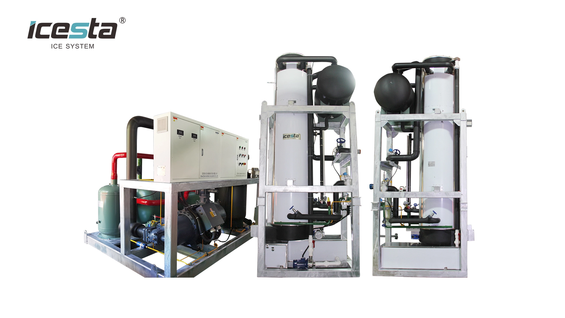 Tube ice machine with automatic 40 50 60 ton Stainless Steel High Productivity Long Service Life for cold drink 1