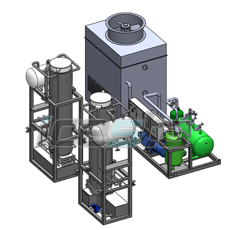 ICESTA Industrial tube ice machine with 20 ton water cooling stainless steel For Food Processing / Cold drink industry 10