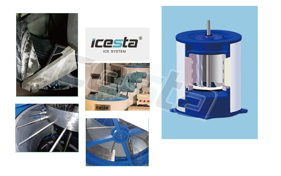ICESTA Flake Ice Machine Evaporator of High Productivity Energy-saving Long Service Life 20