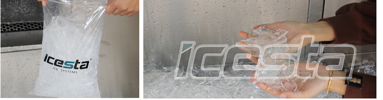 ICESTA Plate ice making maker machine with 1 2 3 5 tons high quality automatic energy-saving Long Service Life 18