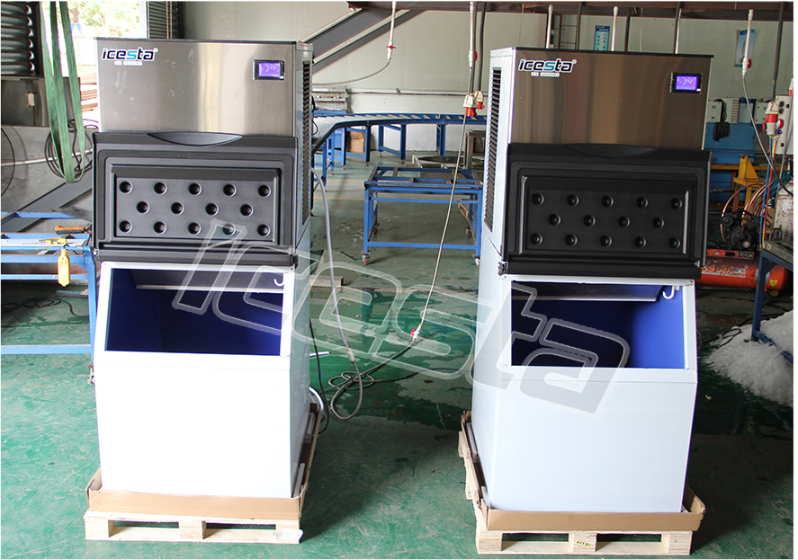 Cube ice machine 465kg/24hours heavy duty sufficient ice production from Icesta 29