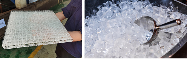 Cube ice Machine water cooling High Productivity 1Ton/Day Hot Product Customized in ICESTA 22