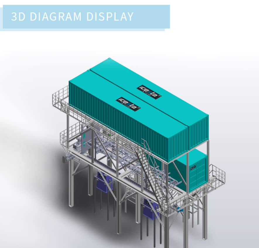 Ice Flake Making Machine Quality Icesta 10 Ton Industrial Containerized from ICESTA 21