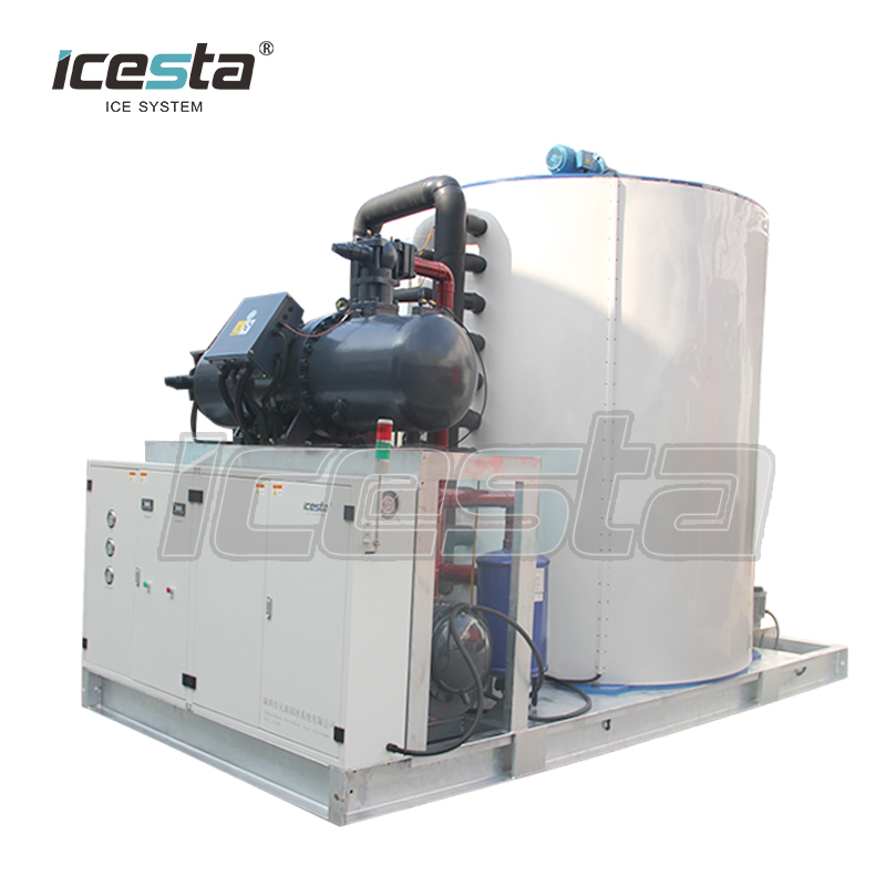ICESTA Flake Ice Machine with 20 25 30 Ton Industrial automatic high productivity Long Service Life 9