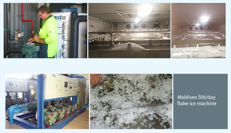 ICESTA Flake Ice Machine with 20 25 30 Ton Industrial automatic high productivity Long Service Life 19