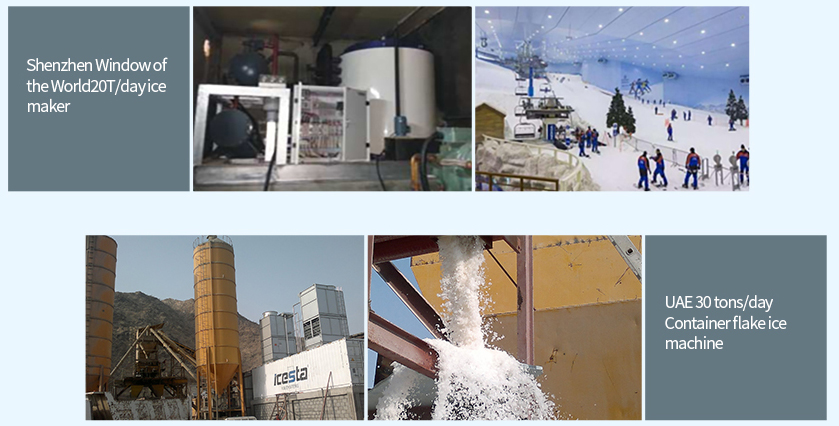 ICESTA Flake Ice Machine with 20 25 30 Ton Industrial automatic high productivity Long Service Life 20