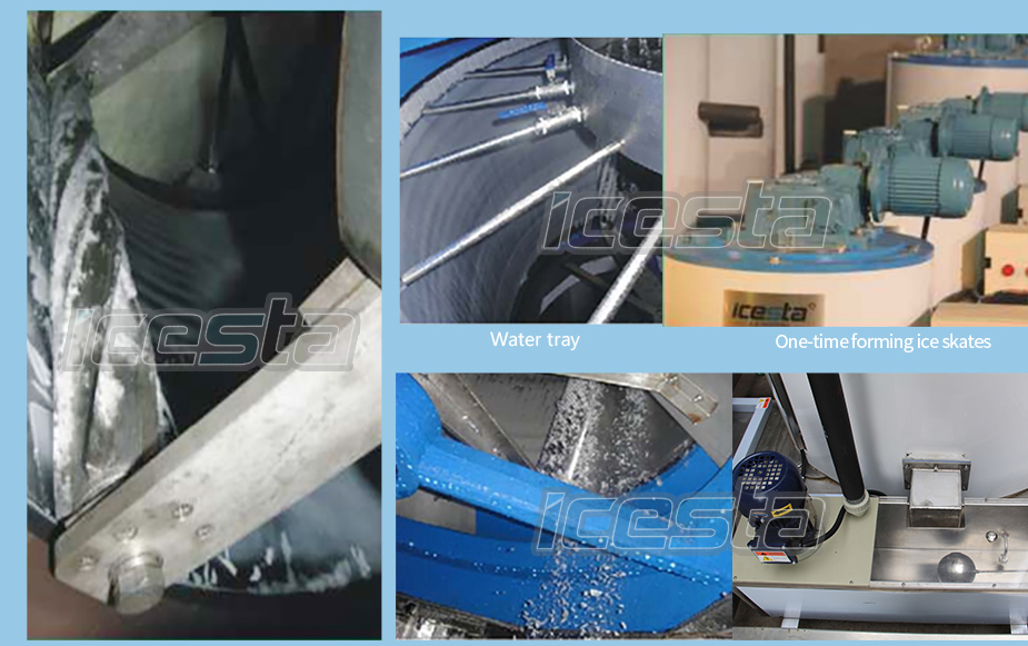 ICESTA Flake Ice Machine with 20 25 30 Ton Industrial automatic high productivity Long Service Life 10