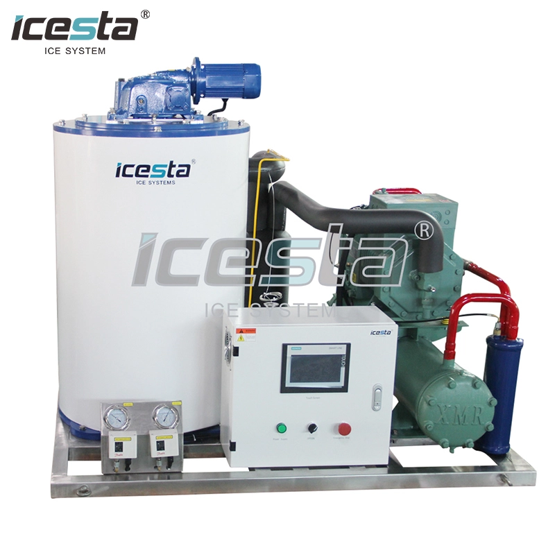 ICESTA  3 ton commercial flake ice machine with Quality Automatic Energy-saving High Productivity Long Service Life 1