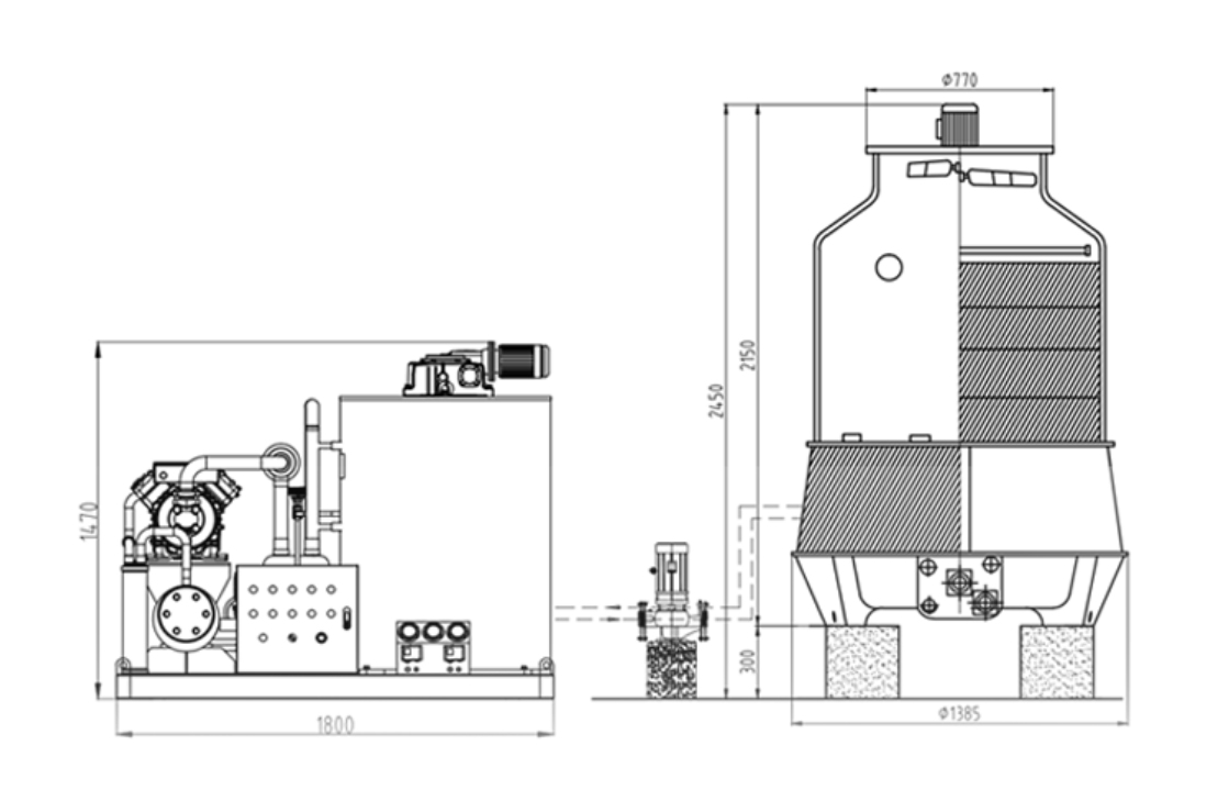 Flake Ice Machine 5 tonnes Commercial Customized Icesta manufacturers From China | Brother Ice System 15