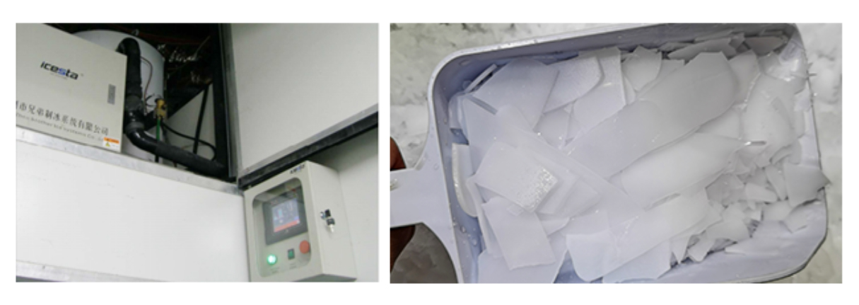 Industrial flake ice machine food grade stainless steel from ICESTA 36