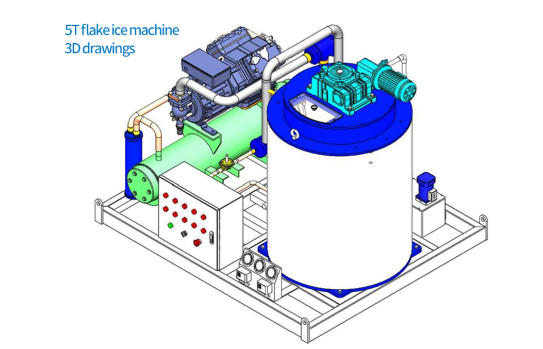 Flake Ice Machine 5 tonnes Commercial Customized Icesta manufacturers From China | Brother Ice System 16