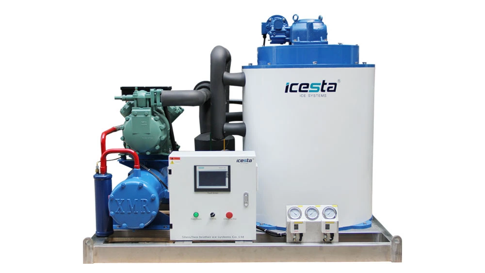 Customized Icesta Industrial flake ice maker machine 3t to 5 tons manufacturers From China | Brother Ice System 1