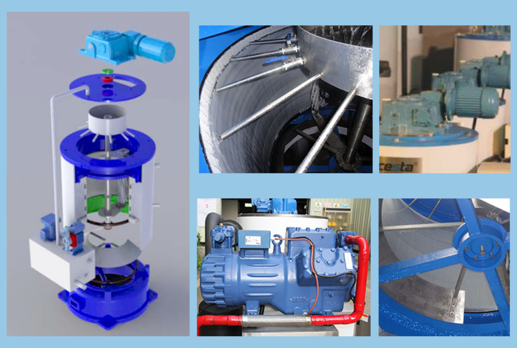 Customized Icesta Industrial flake ice maker machine 3t to 5 tons manufacturers From China | Brother Ice System 4