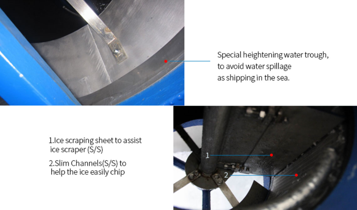 Quality Icesta Sea water flake ice machine for fish 1-5t Manufacturer | Brother Ice System 6