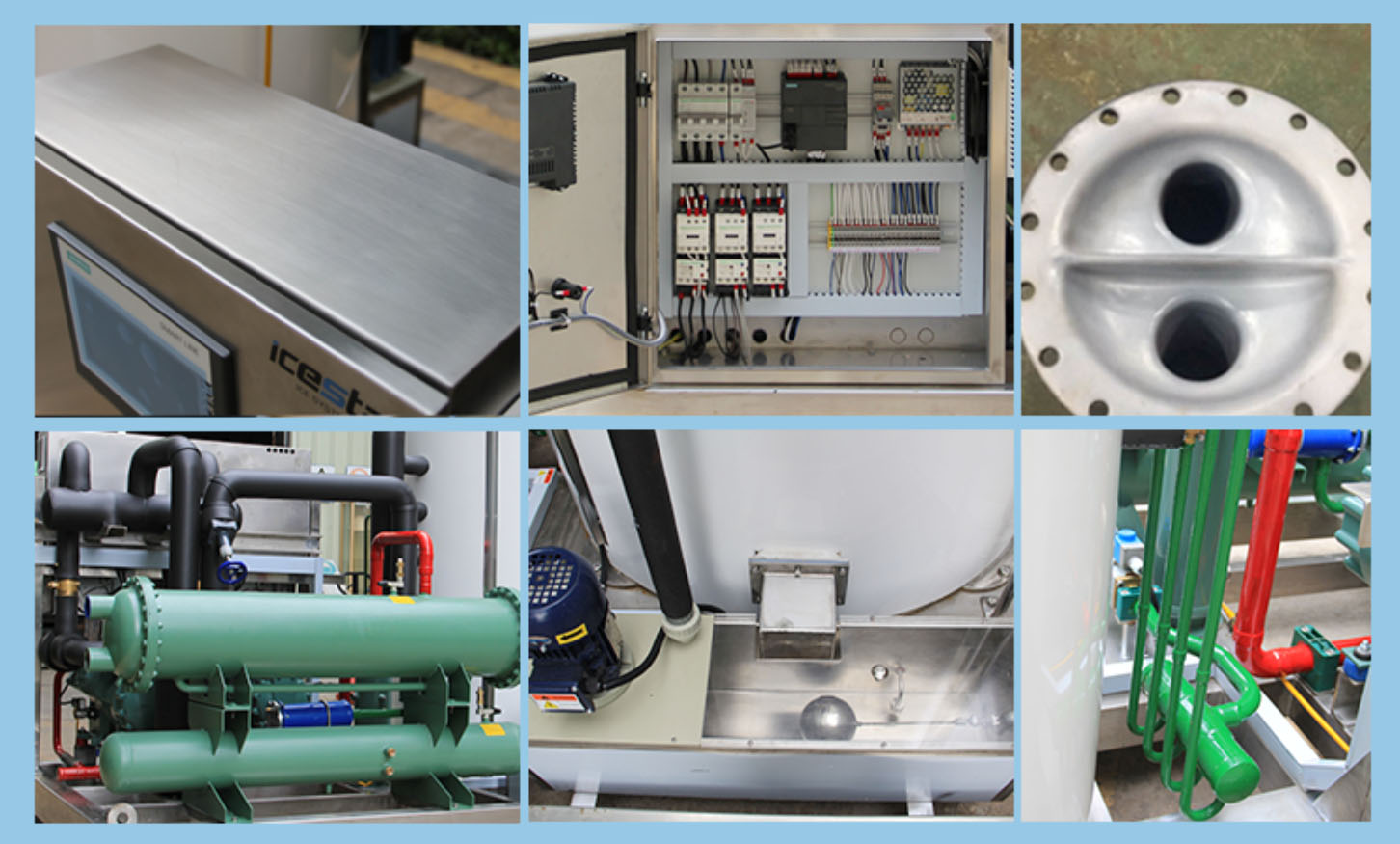 Quality Icesta Sea water flake ice machine for fish 1-5t Manufacturer | Brother Ice System 8