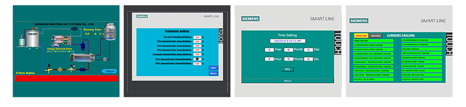 Flake Ice Machine With 3t Water Cooling Stainless Steel For Food Processing Industry 17