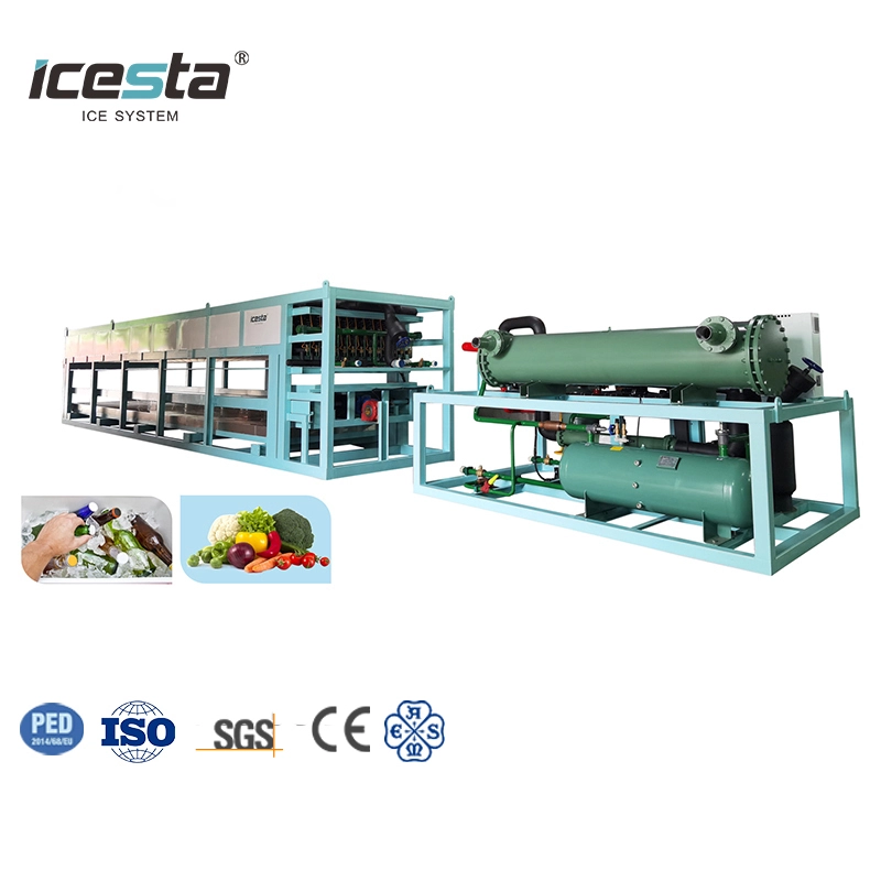 ICESTA Direct Cooling Block Ice Machine with 25 tons per day Automatic High Productivity Long Service Life 1