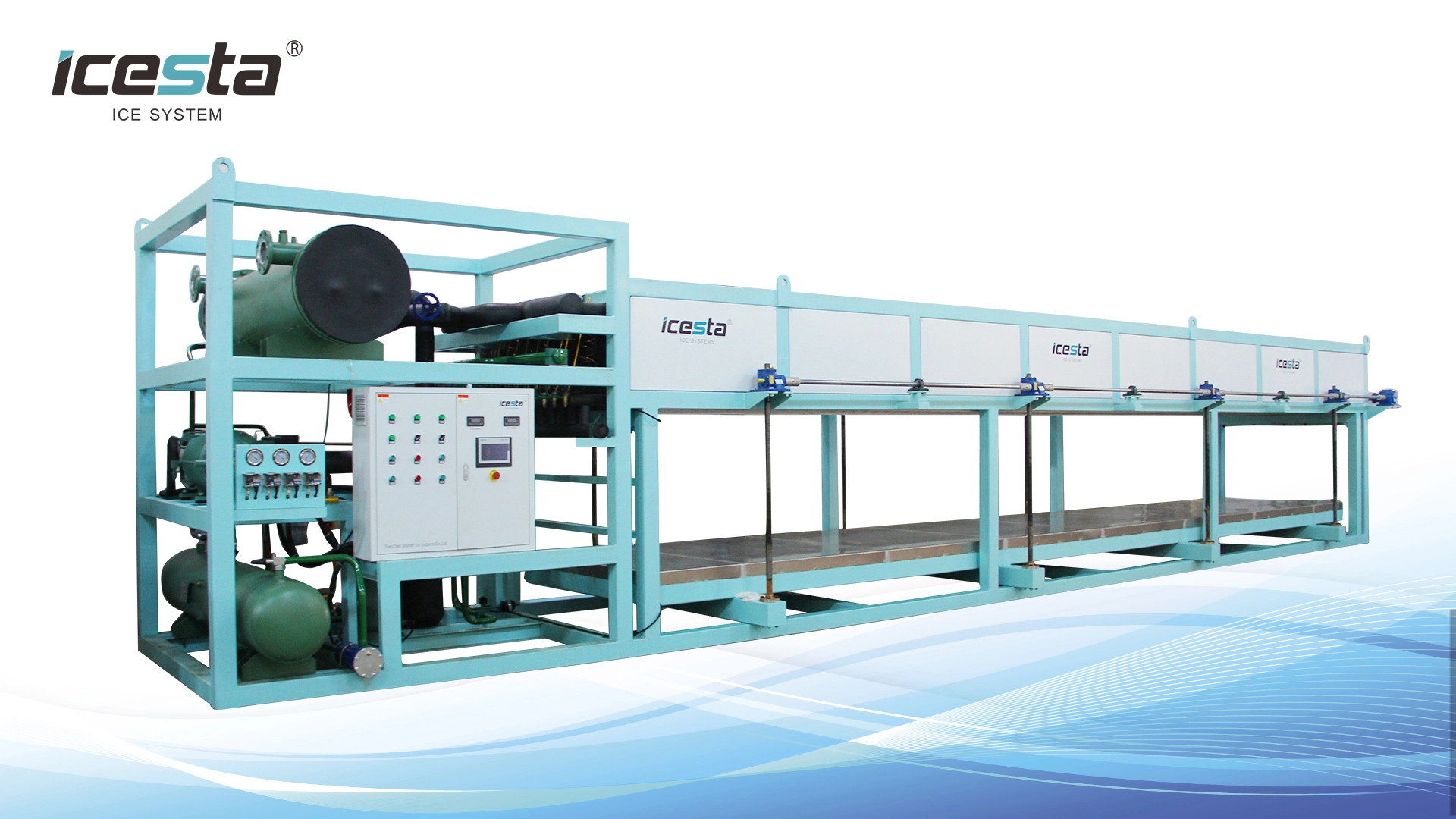 Direct Cooling Block ice machine Full automatic 5kg 10kg 20kg 50kg per piece 13.5T daily capacity Customized in Icesta 1