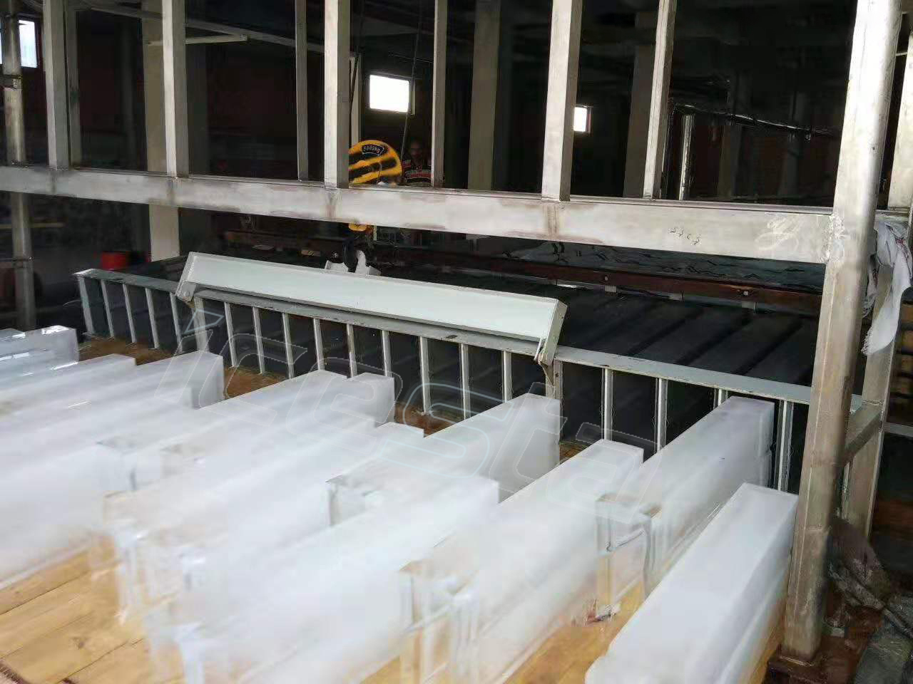 Brine Cooling Block ice machine with 5 ton - 200 ton/day,ice size from 10kg to 150kg per piece for ice factory 8